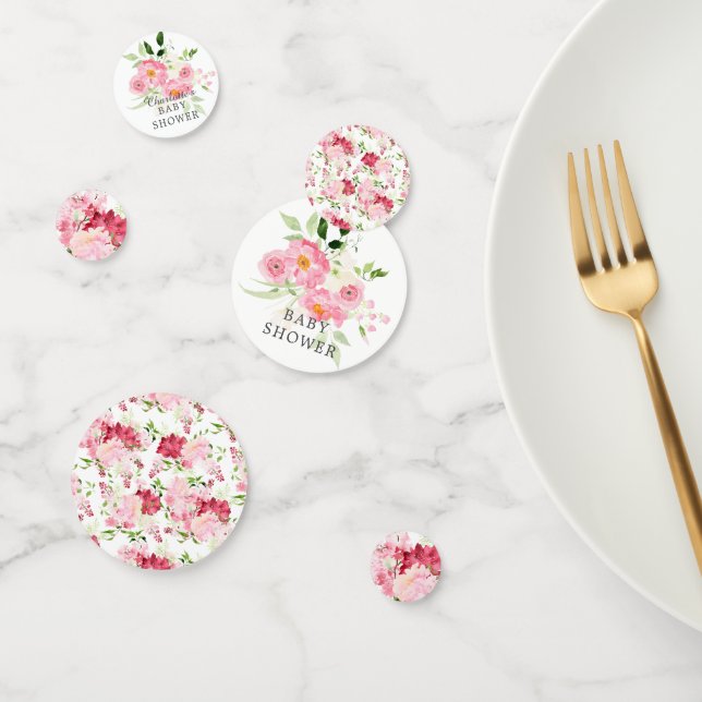 Baby shower floral en fleurs de printemps Confetti (Groupe)