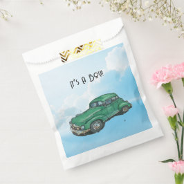 Baby shower for a boy, sedan geschenktütchen