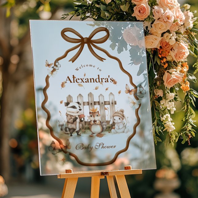 Baby shower forestier En vichy neutre (Créateur téléchargé)