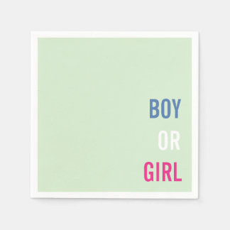 Baby Shower für Mädchen oder Jungen Serviette