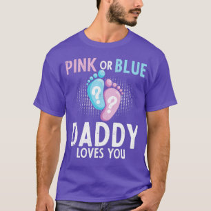 Baby Shower Future Vater Rosa oder Blue Gender Rev T-Shirt