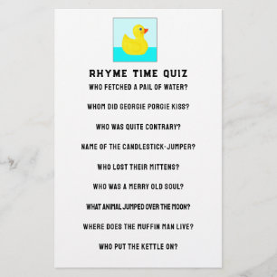 Baby Shower Game Briefpapier