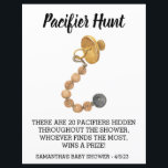 Baby Shower Game Schnuller Jagd Wasserfarbe<br><div class="desc">Dieses Design kann in dem Bereich personalisiert werden, der durch das Ändern des Fotos und/oder Textes zur Verfügung gestellt wird. Sie können auch angepasst werden, indem Sie auf Vorlage personalisieren klicken und dann auf die Schaltfläche klicken, um weitere Optionen anzupassen, um die Hintergrundfarbe zu löschen oder zu ändern, Text hinzuzufügen,...</div>