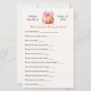 Baby Shower Game [ Wer Mama am besten kennt   Spaß