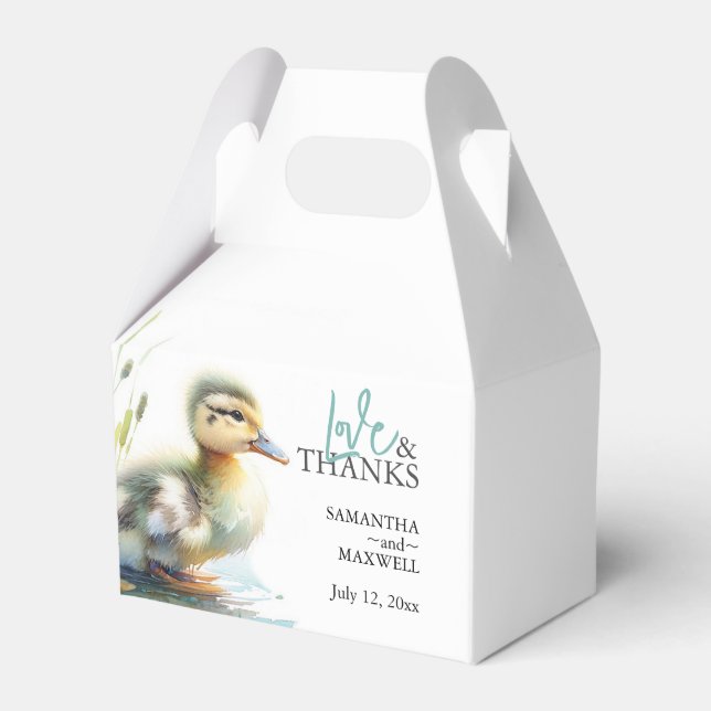 Baby shower garçon Ballotins Mallard Ducks (Verso)
