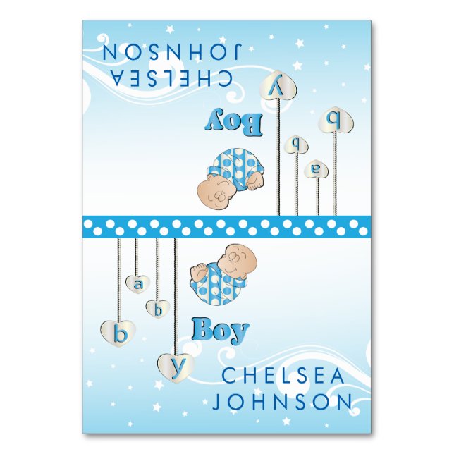 Baby shower garçon | Cartes (Par défaut)