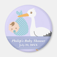 Baby Shower Gastgeschenk - Stork Delivers Baby Boy