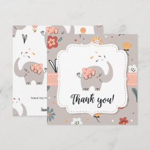 Baby shower gentil merci Carte postale
