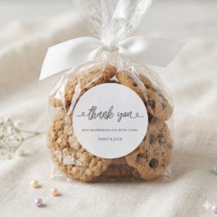 Baby-Shower-Geschenk-Aufkleber Danke-Aufkleber Runder Aufkleber
