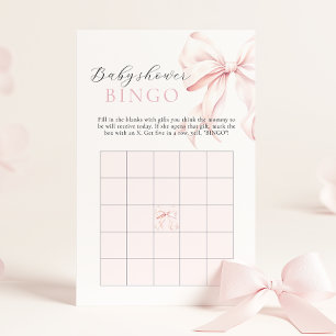 Baby-Shower-Geschenk-Bingo-Aktivitäts-Spiel mit ro