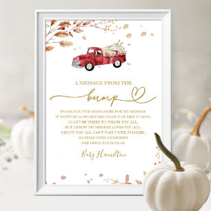 Baby Shower Geschenk Eine Nachricht Von The Bump S Poster