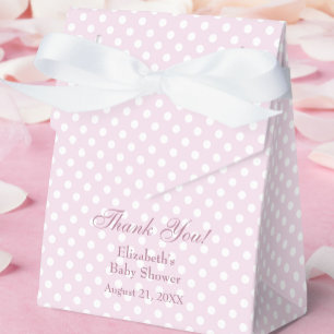 Baby-Shower-Geschenkbox mit rosa Tupfen Geschenkschachtel