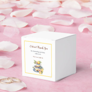 Baby-Shower-Geschenkbox mit Zitronenteetasse Geschenkschachtel
