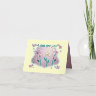 Baby Shower Gift Card Karte