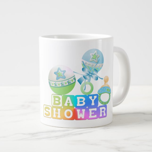 Baby Shower Gift - Jumbo Tasse (Vorderseite Rechts)