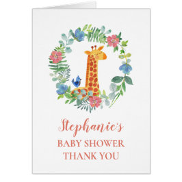 Baby Shower Giraffe Blumenstrauß Vielen Dank