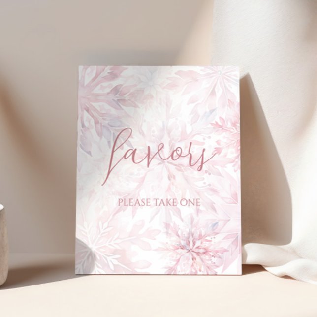 Baby Shower Girl Pink Snowflake Gevor Poster (Von Creator hochgeladen)