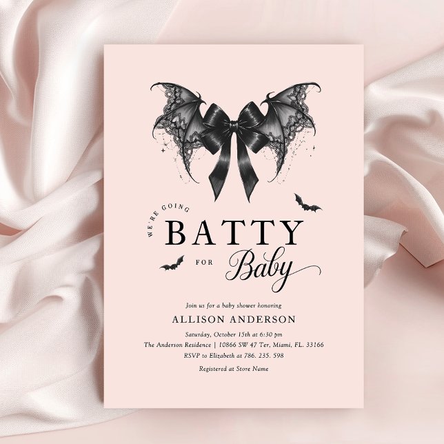 Baby shower gothique Invitation Halloween (Créateur téléchargé)