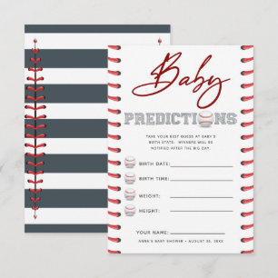 Baby Shower Guessing Game Baby Vorhersagen Einladung