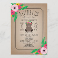 Baby shower inspiré de carte de CUB d'ours de Boho