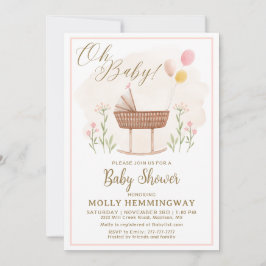 Baby Shower Invasion Baby Girl Einladung