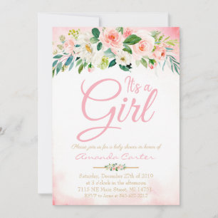 Baby shower invitation c'est un baby shower fille