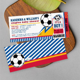 Baby shower Invitation des Couples du Pass Footbal
