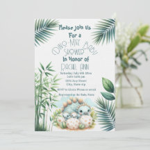 Baby Shower Invitation Dinosaur Dino Mite Party