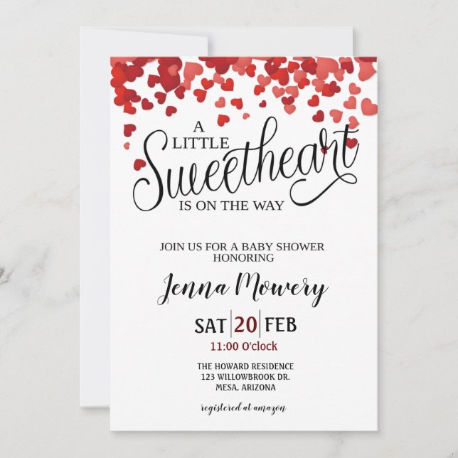 BABY SHOWER INVITATION EINLADUNG (Vorderseite)