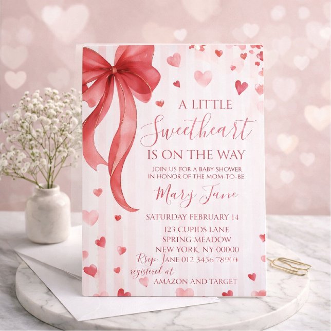 Baby shower invitation "Little Darling", Valentine Einladung (Von Creator hochgeladen)