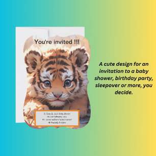 Baby shower invitation mignonne