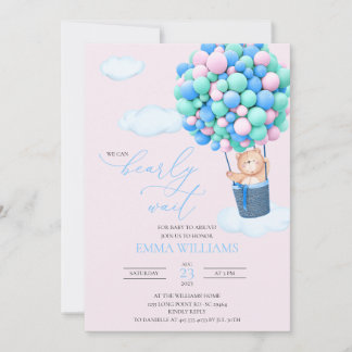 Baby shower Invitation Ours Nous pouvons Bearly Wa
