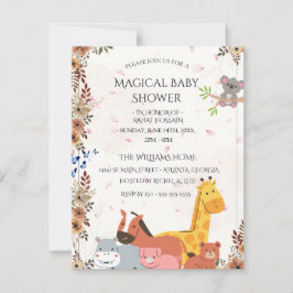 Baby Shower Invitations | Custom Wildflower Card RSVP Karte