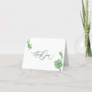 Baby shower irlandais Little Shamrock Carte de rem