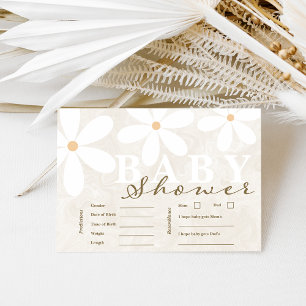 Baby shower Jardin de marais Cartes de prédictions