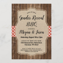 Baby Shower lädt Paare GRILLEN Gender Reveal ein