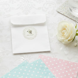 Baby Shower - "Little Sprout" Floral Runder Aufkleber