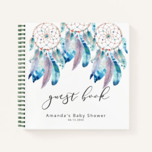 Baby shower Livre d'hôtes Boho Dreamcatcher Douche