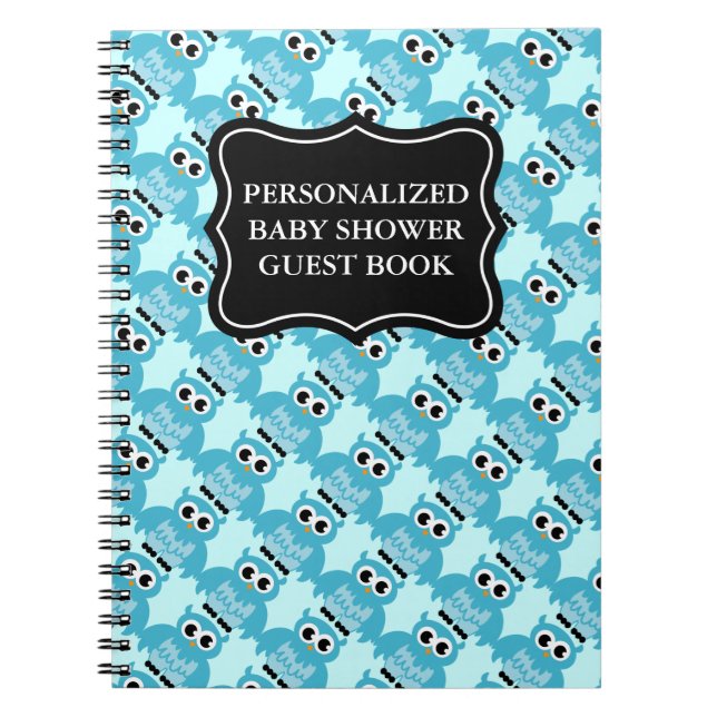 Baby shower livre d'invités | carnet personnalisé (Devant)