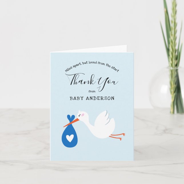 Baby shower longue distance par courrier | CARTE D (Devant)