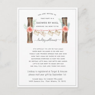 Baby shower longue distance par invitation par cou
