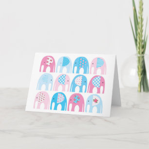 Baby Shower - Mädchen Grußkarte Karte