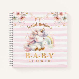Baby shower Magique Unicorn Livre d'invité