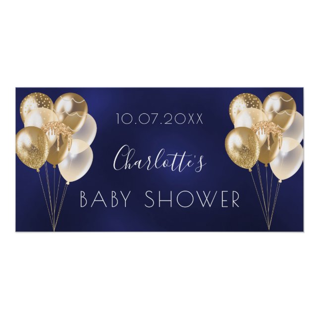 Baby Shower Marinesoldat Junge Poster (Vorderseite)