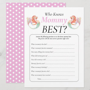 Baby Shower Meerjungfrau Unter dem Meer kennt Mama Einladung