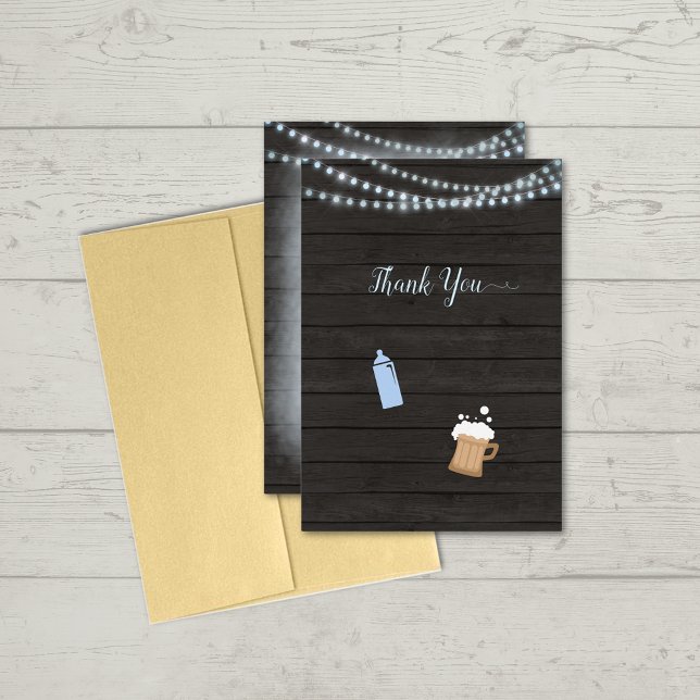 Baby shower Merci bébé brasse bleu (Créateur téléchargé)