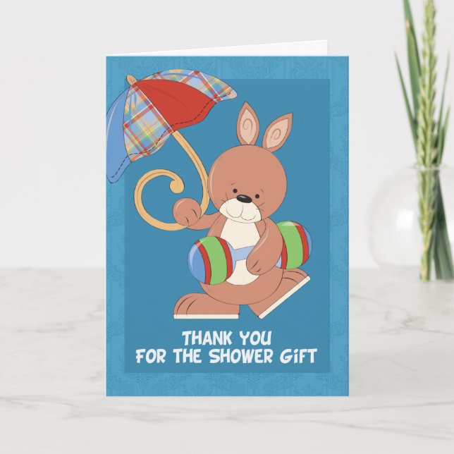 Baby shower Merci note (Devant)