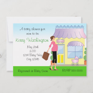 Baby-Shower-Mod-Mom-Boutique-Einkaufseinladung Einladung