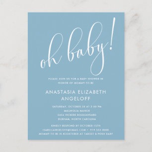 Baby shower Moderne Script Sage Green Invitation