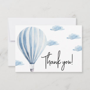 Baby shower montgolfière merci